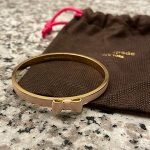 Kate Spade “Take a Bow” Bangle Bracelet (pink)